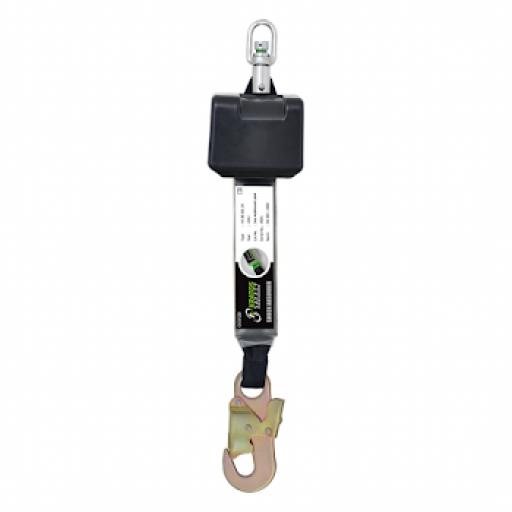 2.5m VORAS Retractable Fall Arrest Webbing Block with Steel Snap Hook - FA 20 301 02